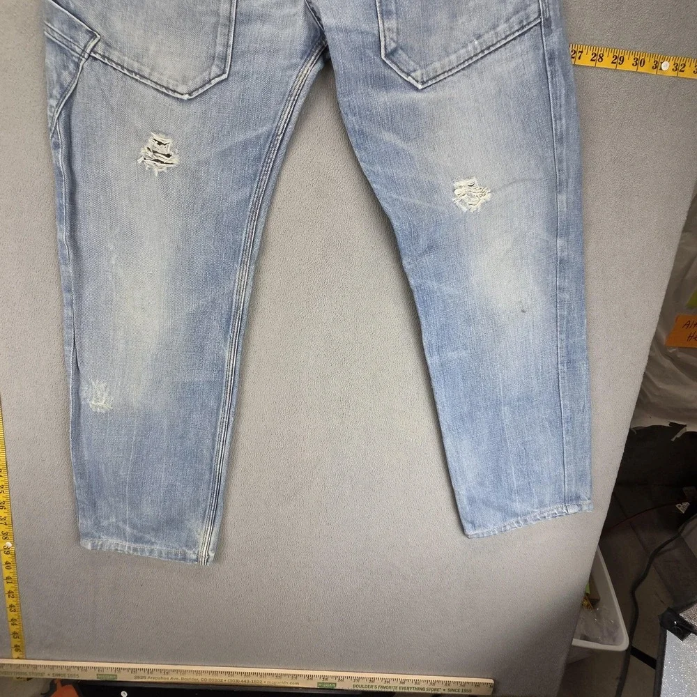 VTG Diesel Jeans Mens 30x34 Blue Kevor Altered Hem Light Wash Tapered 00772‎